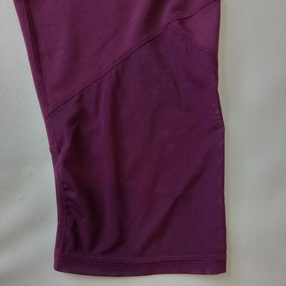 RAG High Waisted Mesh Panels Capri Length Plus Size Active Leggings Women's 2X - Picture 9 of 12